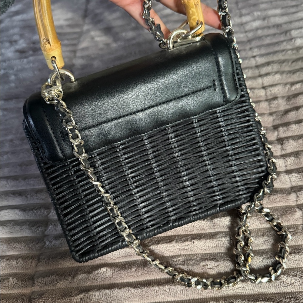 Ted baker Black and Tan Jaylisa rattan Designer Handbag - Picture 4 of 10